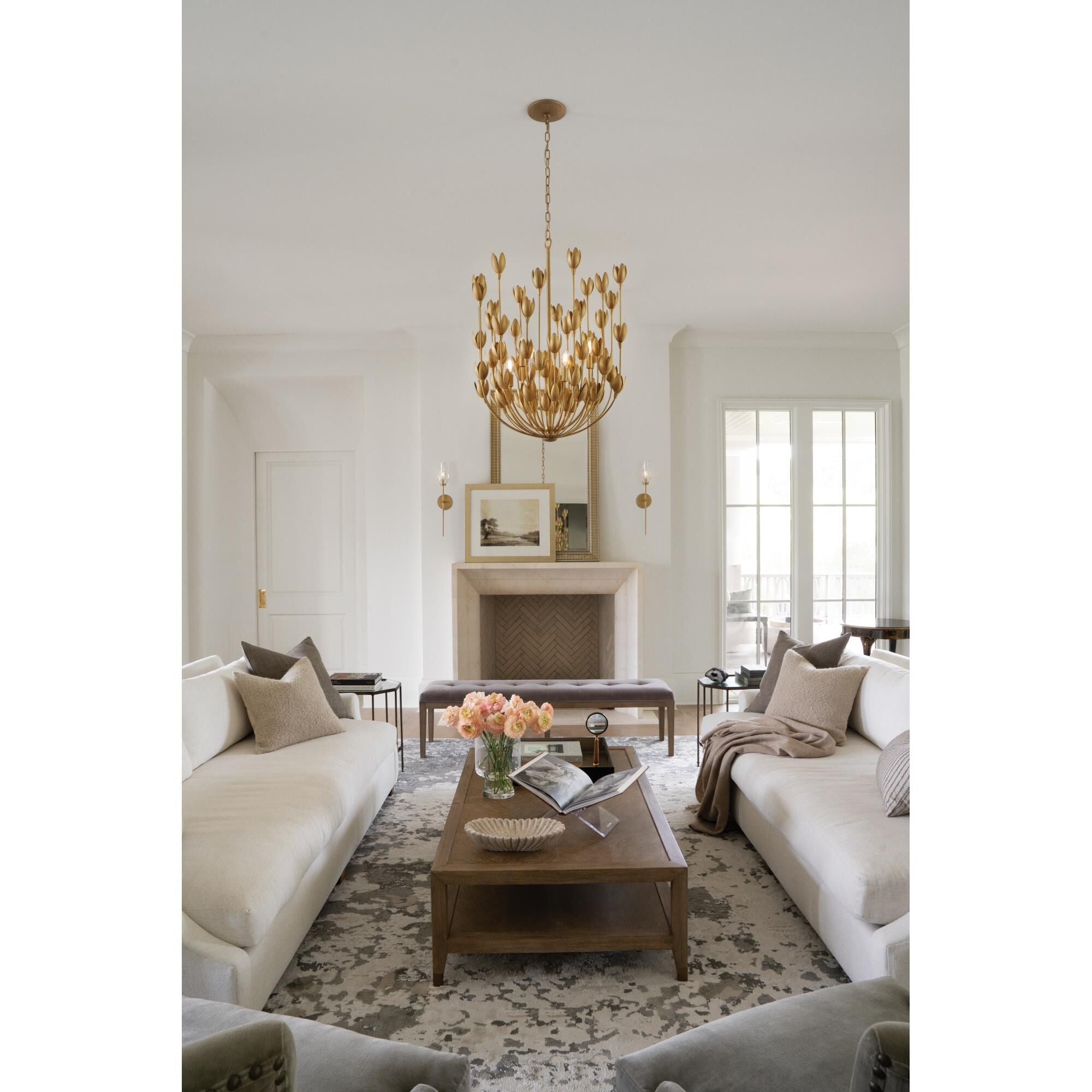 Flora 26 Inch 6 Light Chandelier Hinkley Lighting - Elegant Floral Design