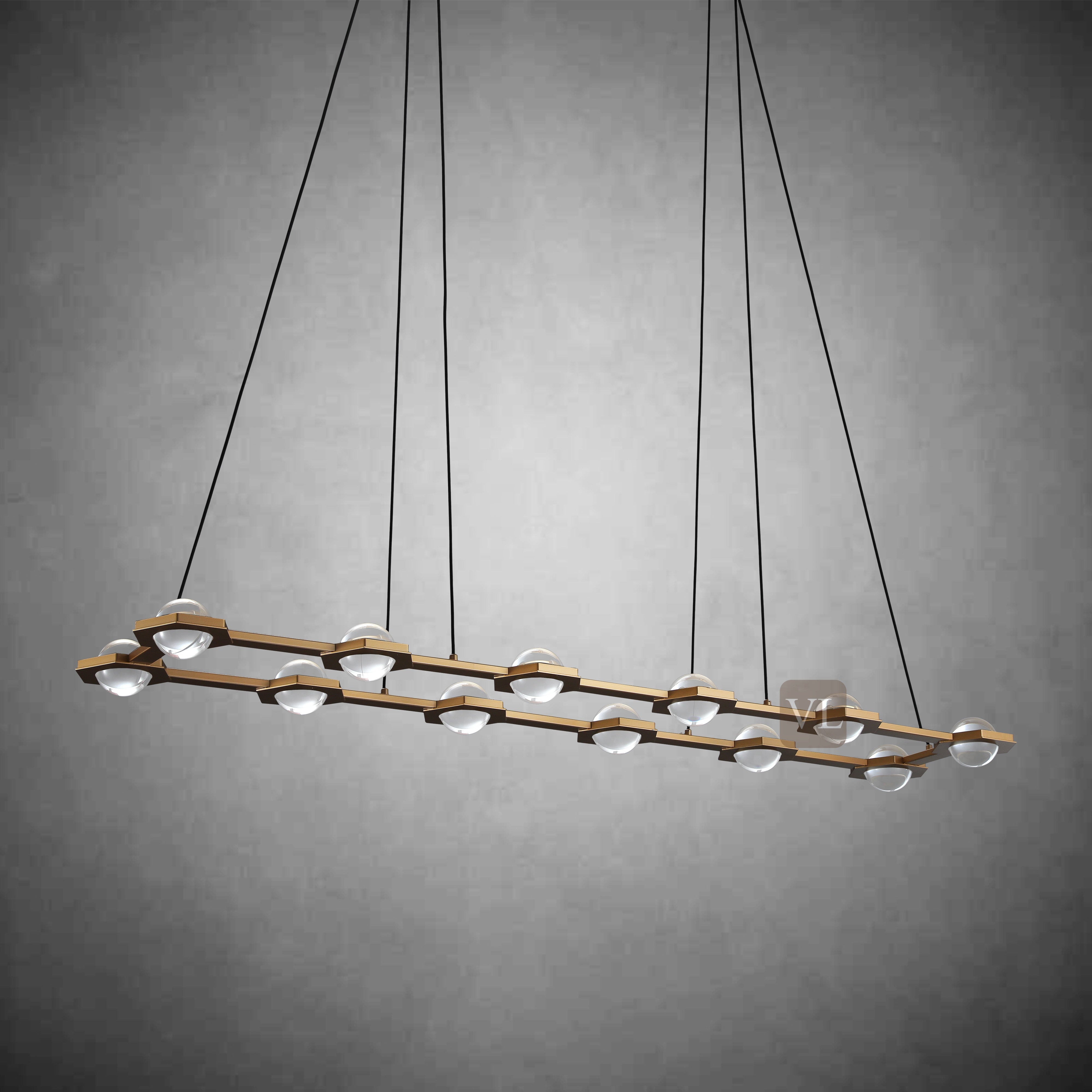 Eclarae Rectangular Chandelier