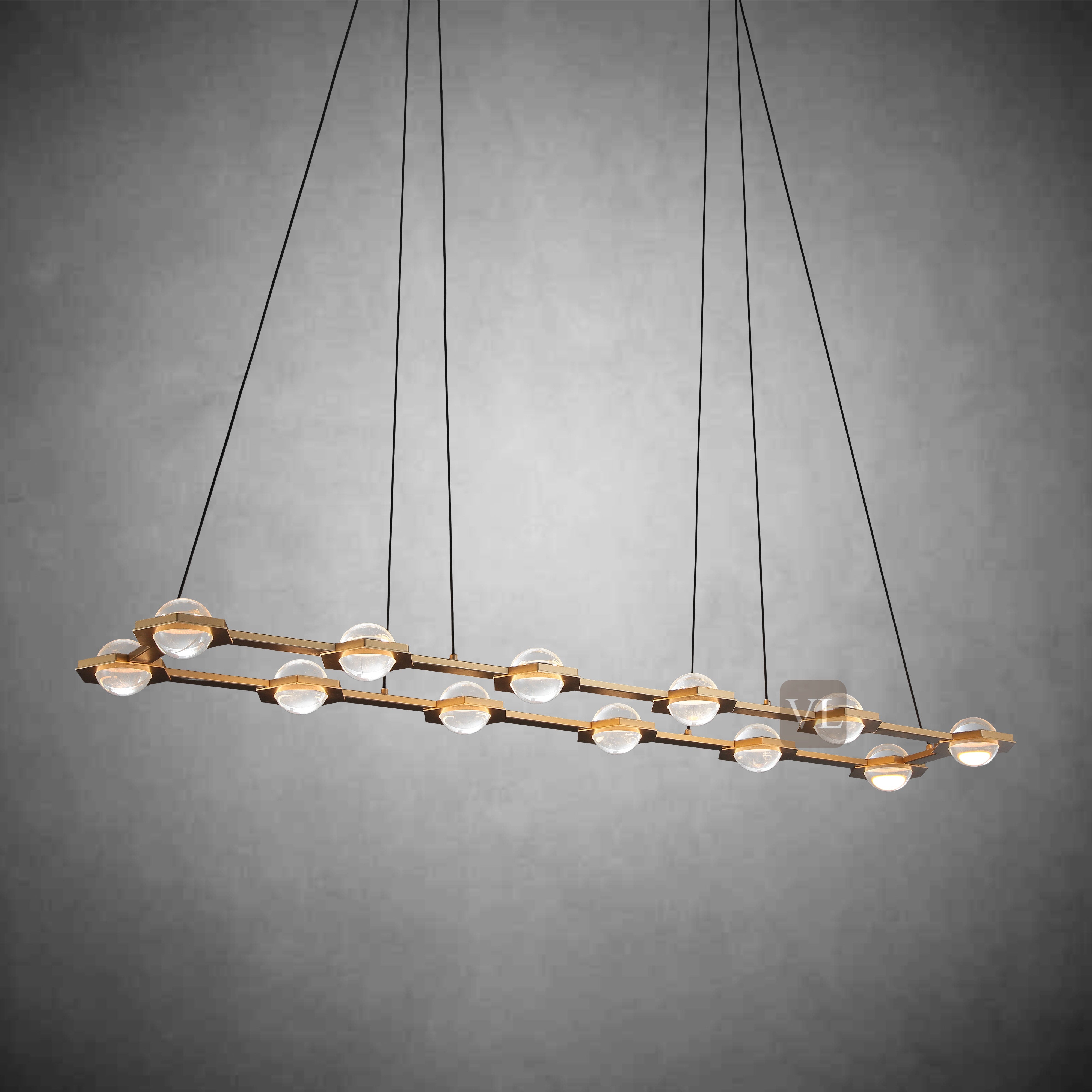 Eclarae Rectangular Chandelier
