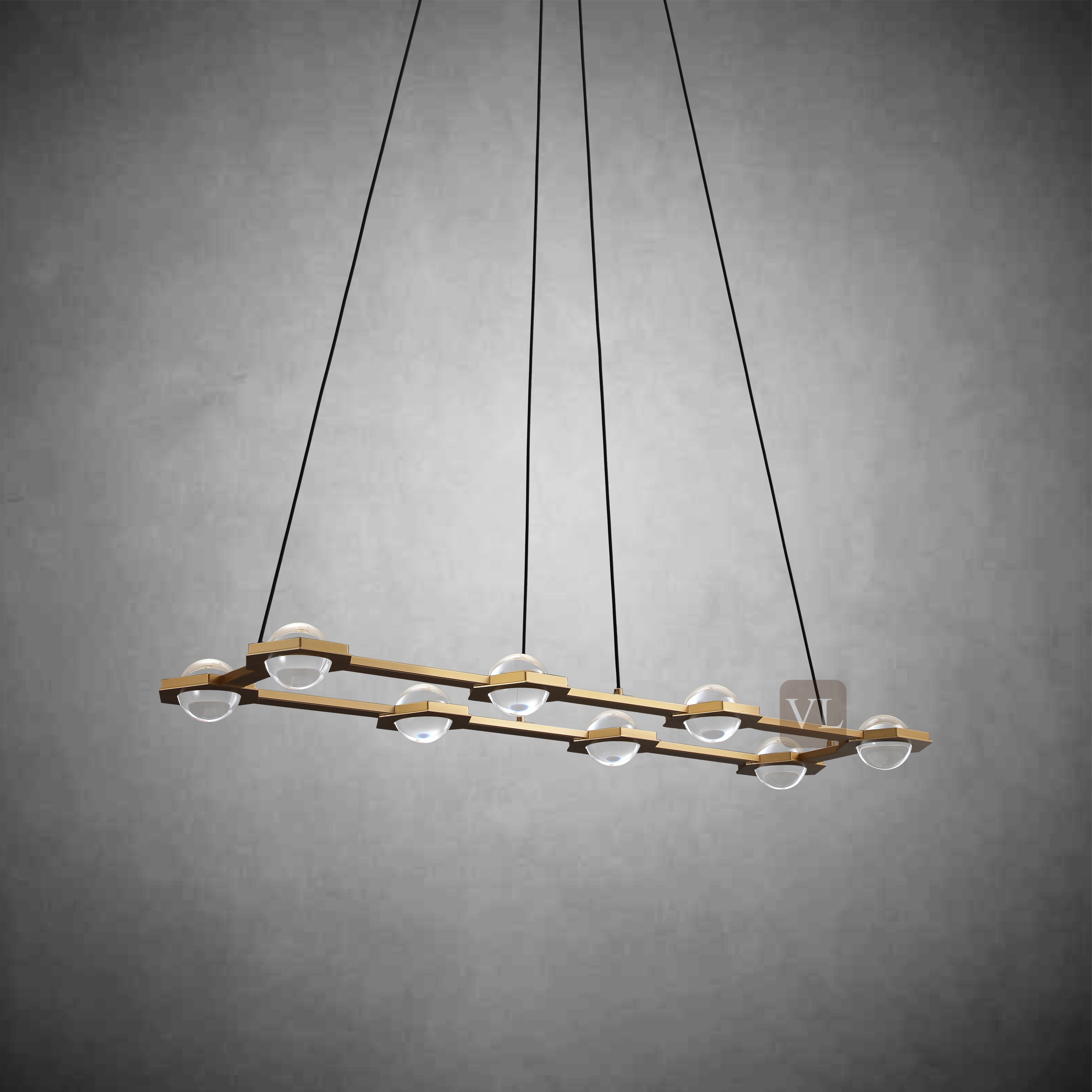 Eclarae Rectangular Chandelier