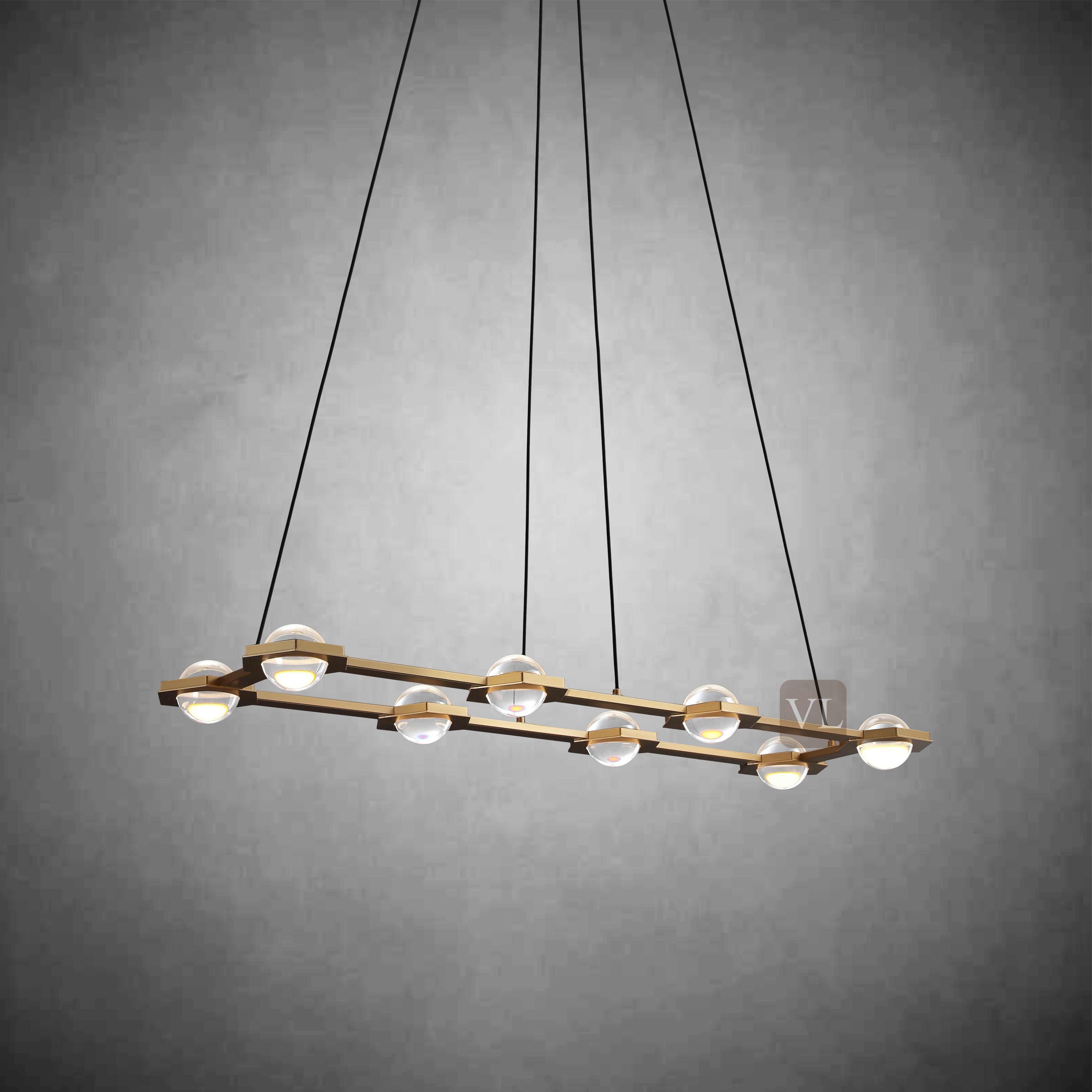 Eclarae Rectangular Chandelier