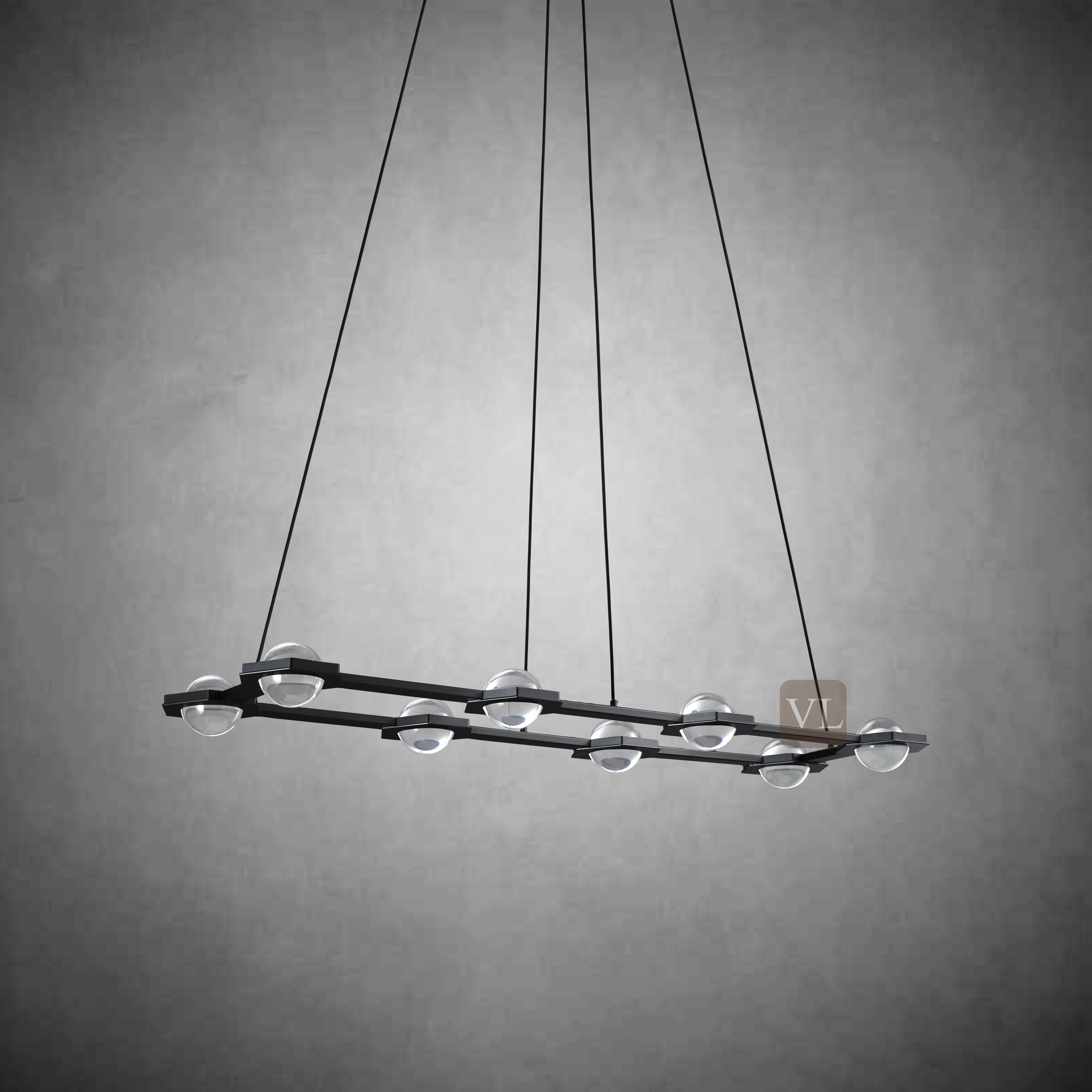 Eclarae Rectangular Chandelier
