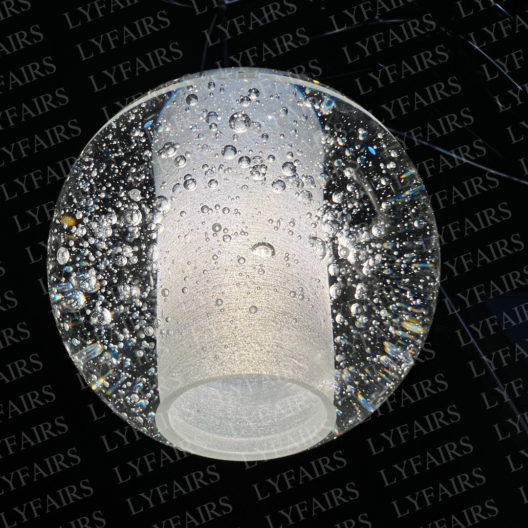 Oversized Nordic Art Round Air Bubbles Chandelier for Staircases