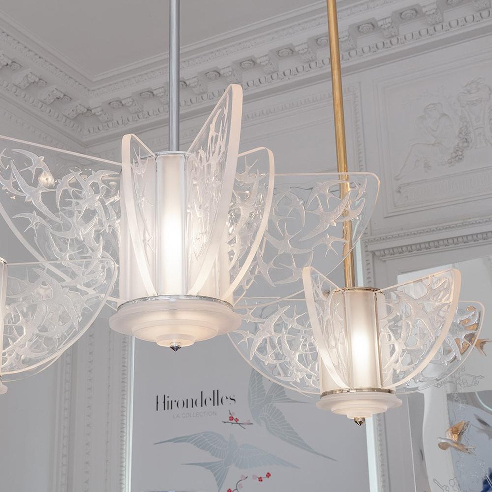 Hirondelles Chandelier Large Size