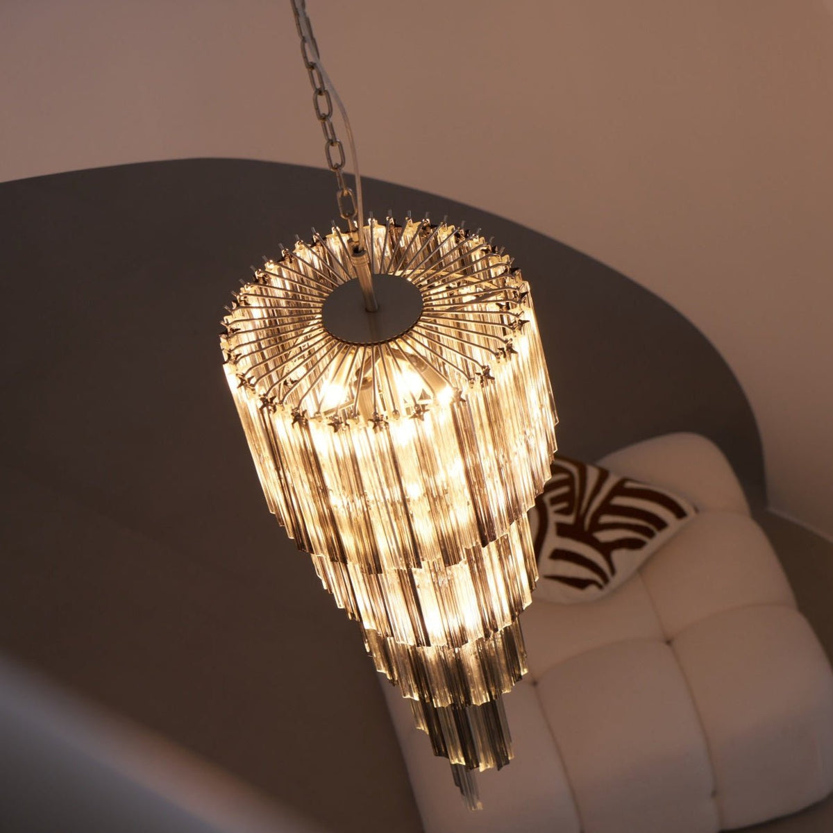 Lucente Noir Spiral Chandelier - Vakkerlight