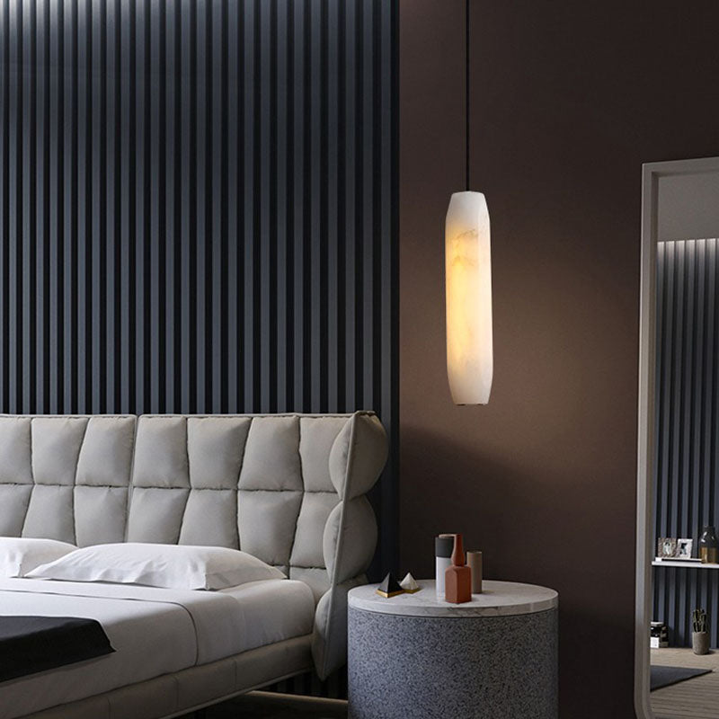 Marble Alabaster Flute Pendant Light