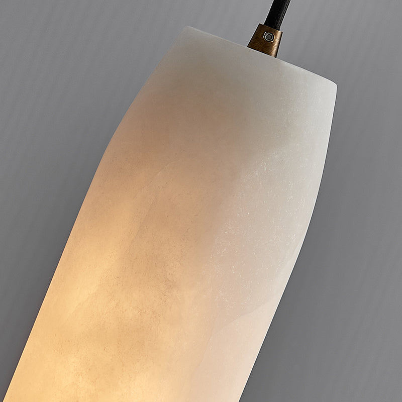 Marble Alabaster Flute Pendant Light