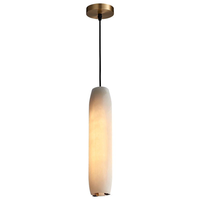 Marble Alabaster Flute Pendant Light