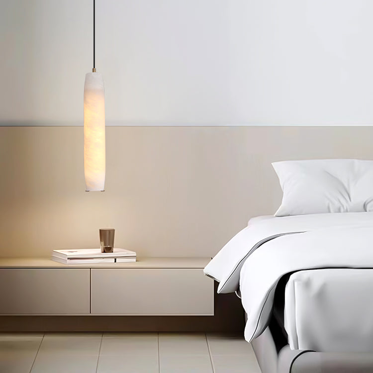 Marble Alabaster Flute Pendant Light