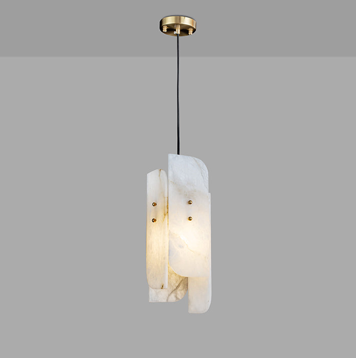 Megalith Mini Alabaster Pendant Light