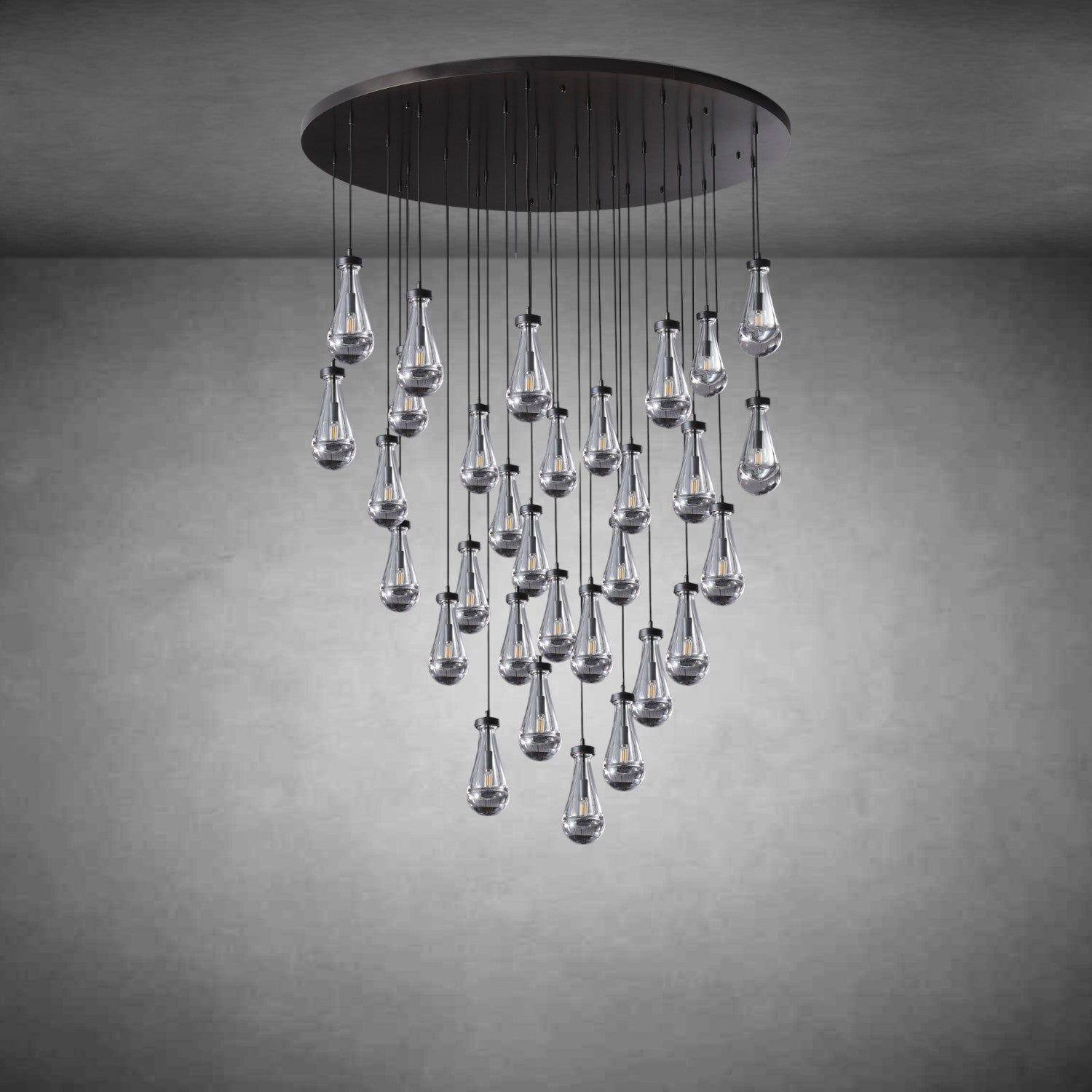 Raindrop Round Chandelier