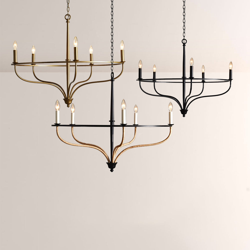 Rosalind Rattan Chandelier
