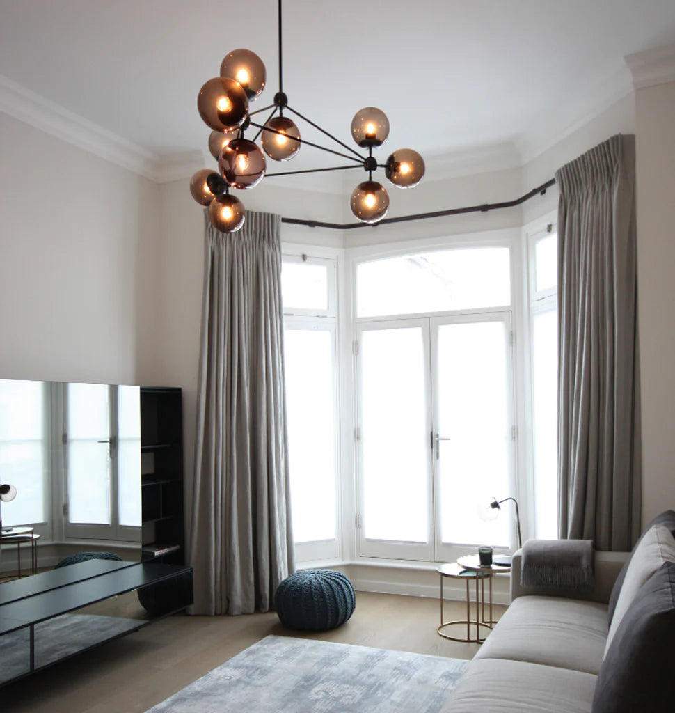Modo Glass Globe Chandelier 37″
