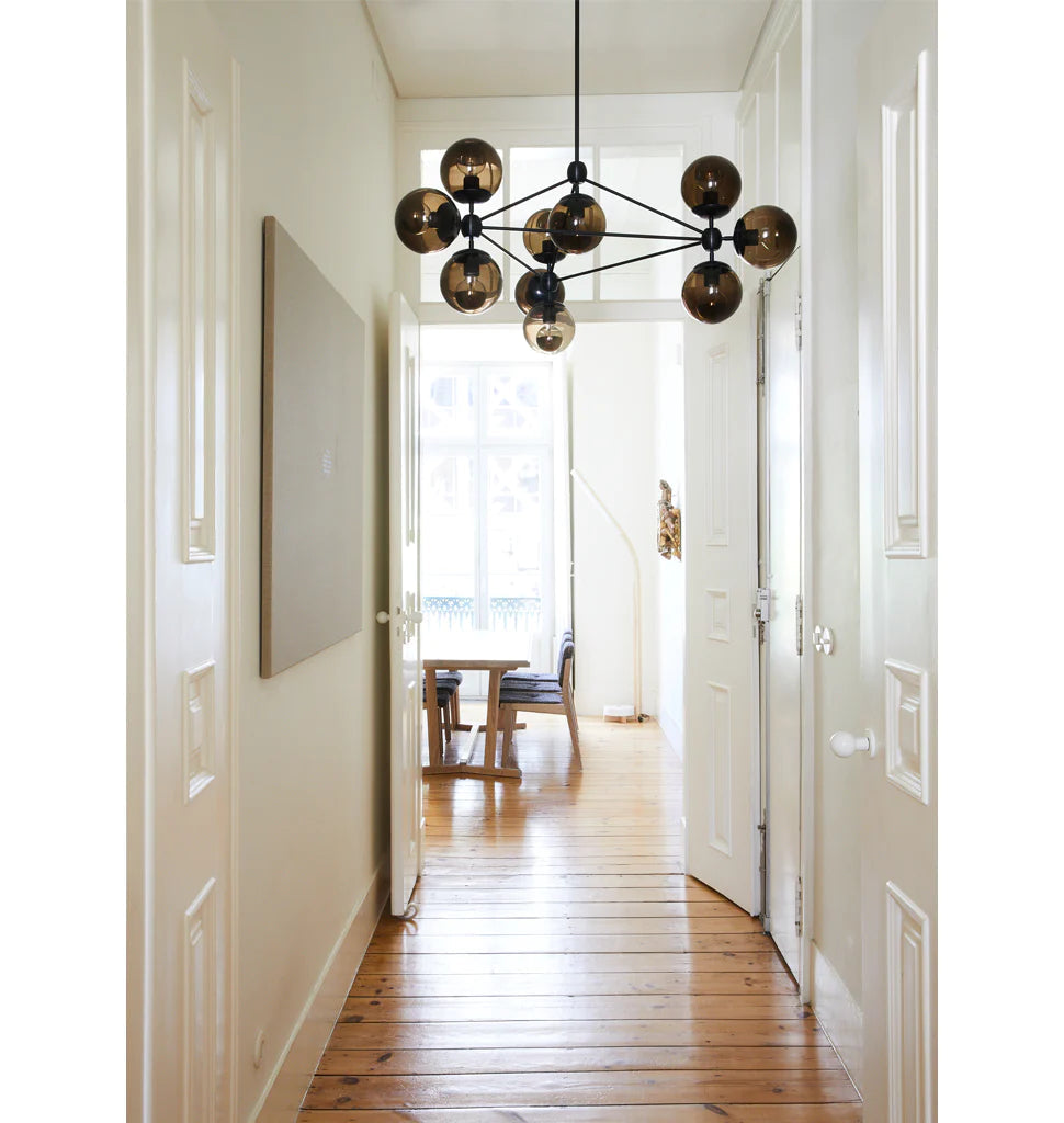 Modo Glass Globe Chandelier 37″
