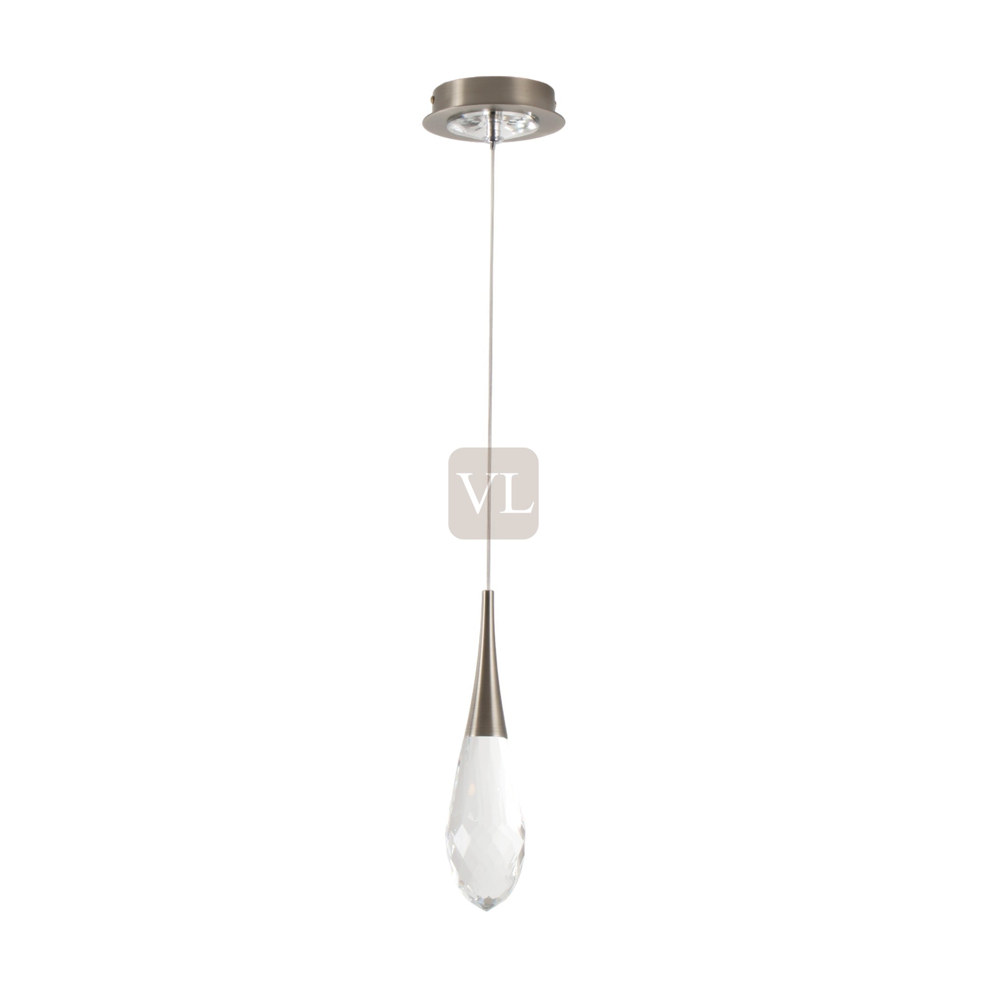 Crystal Drop LED Pendant Light