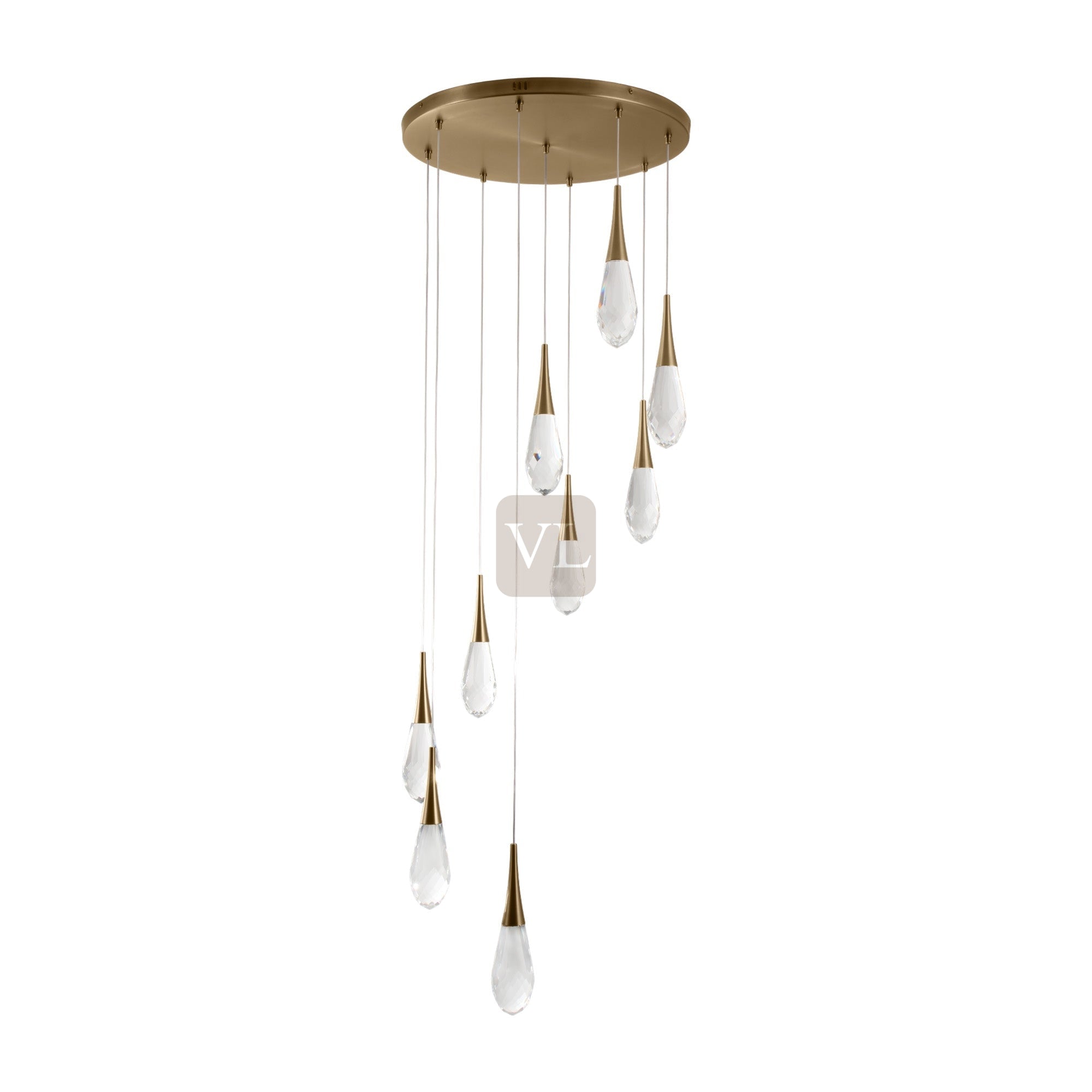 Crystal Drop LED Pendant Light