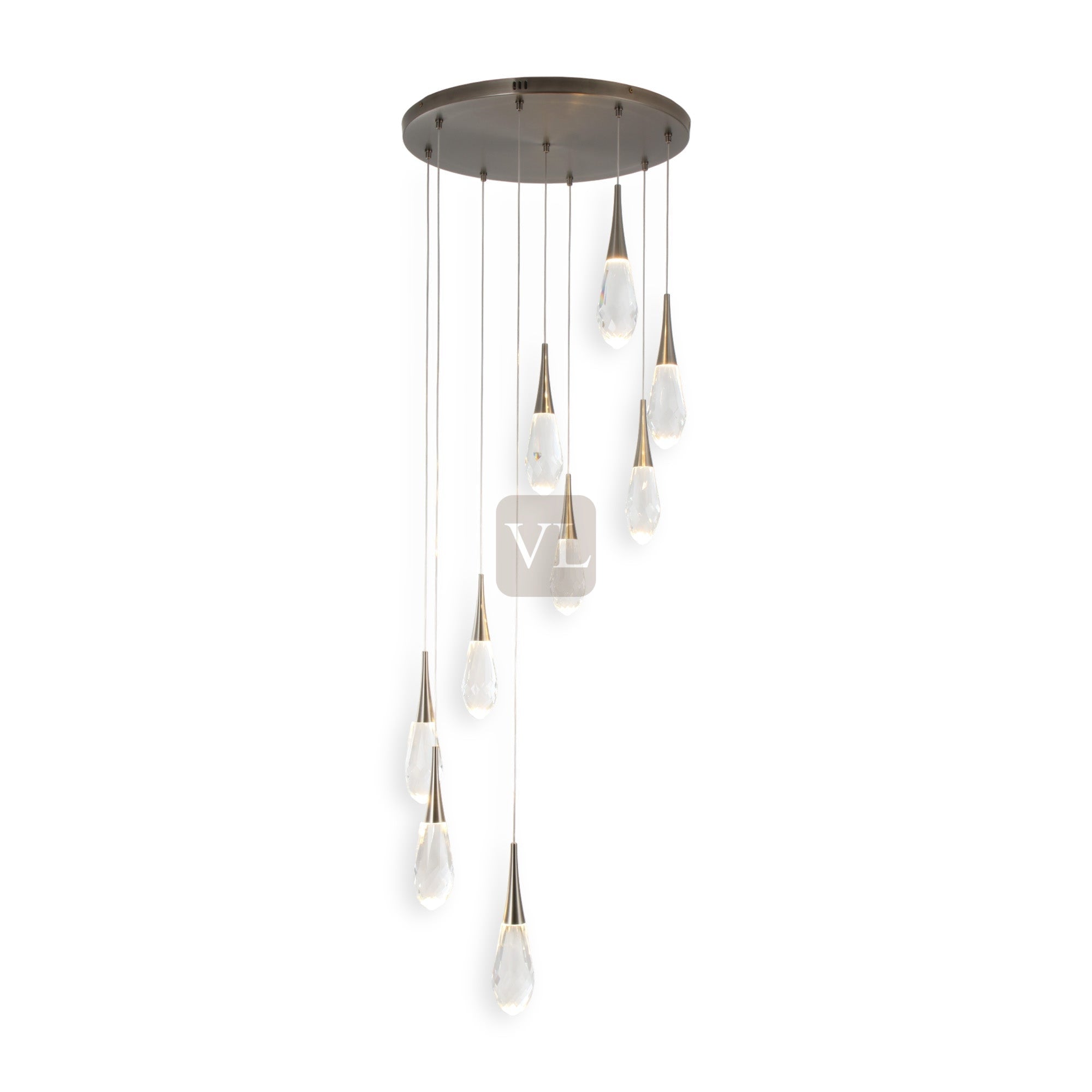 Crystal Drop LED Pendant Light