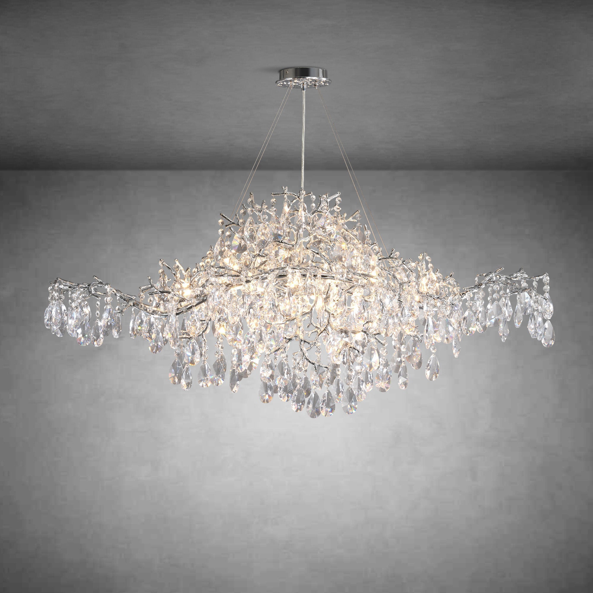 Modern Tree Crystal Chandelier