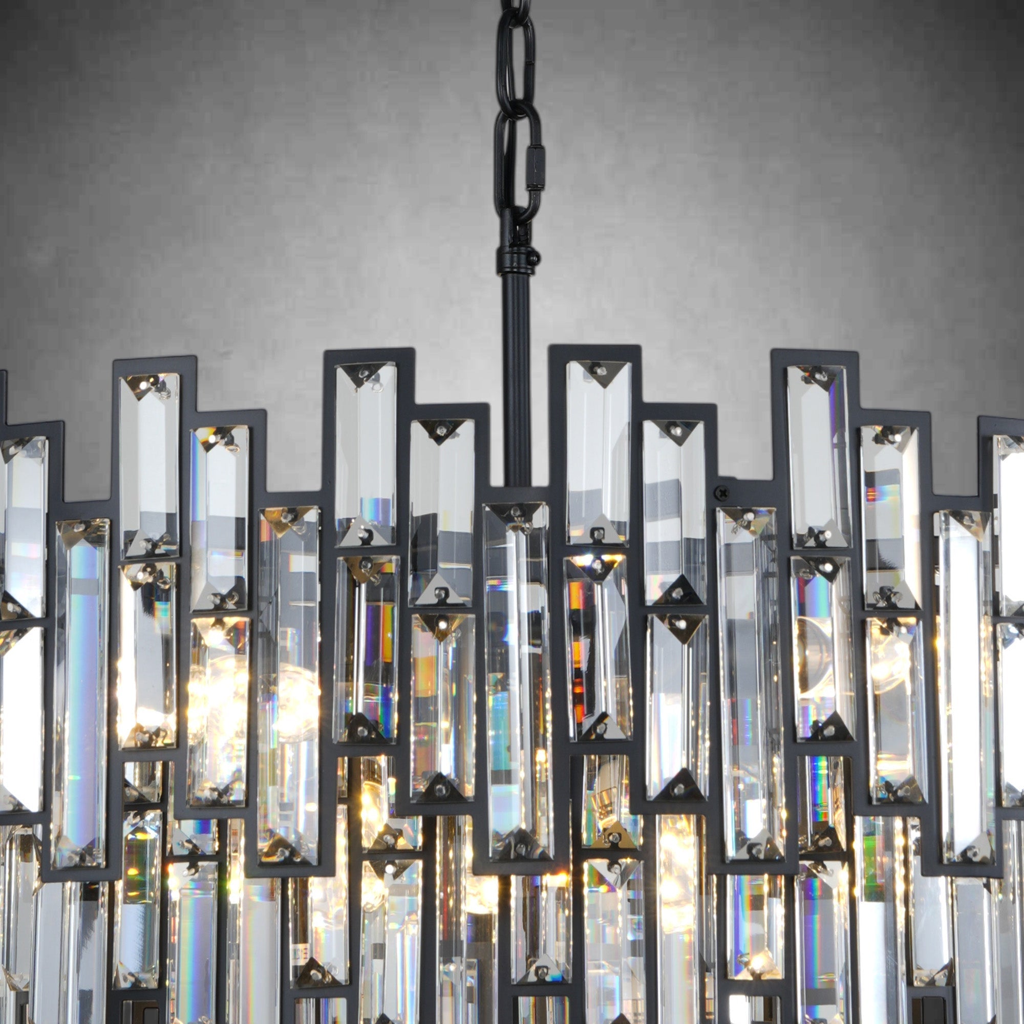 Modern Round K9 Crystal Chandelier