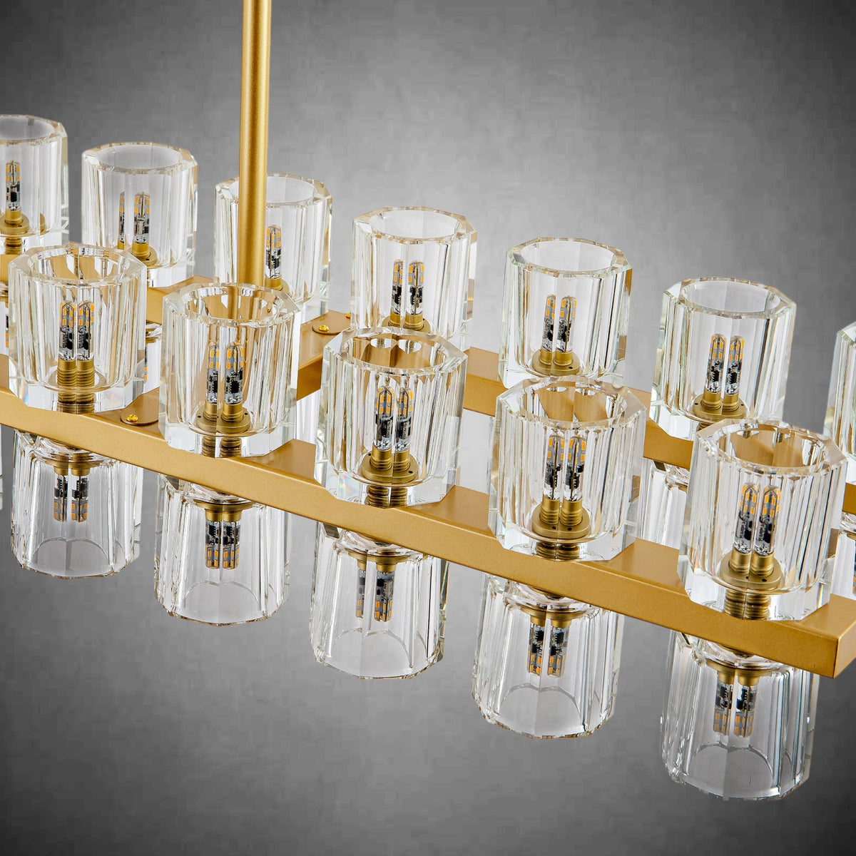Modern Round Chandelier,K9 Crystal Chandeliers for Dining Room