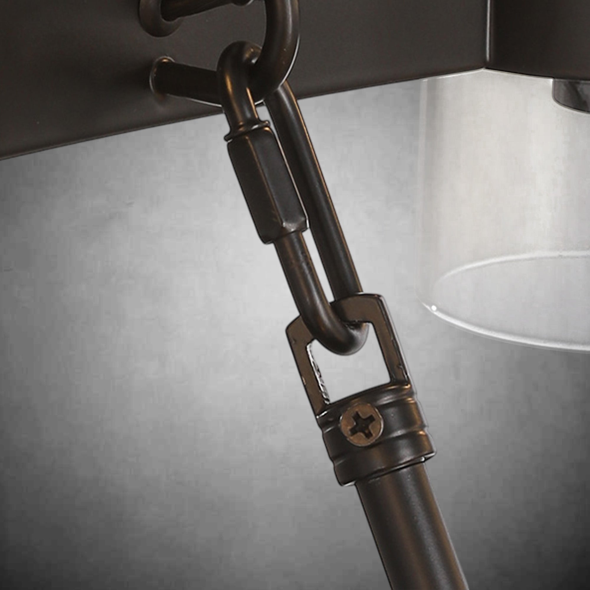 Two-Tier Wagon Wheel Chandelier with Glass Shades