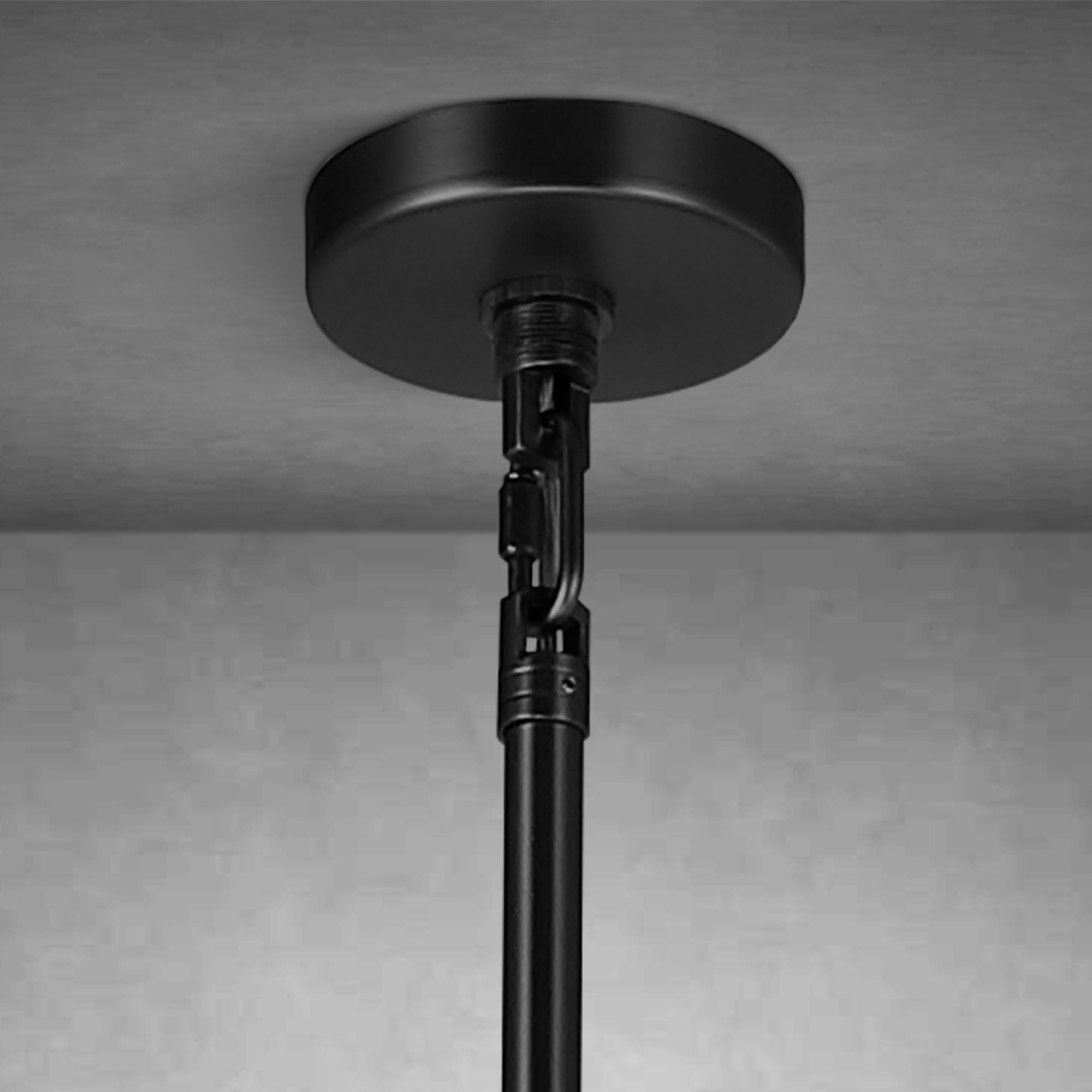 Black Round Crystal Chandelier, 36" K9 Crystal Chandeliers for Dining Room