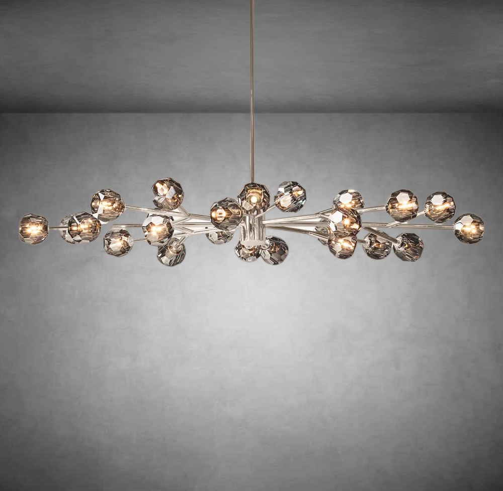 Bolura De Cristal Glass Oval Chandelier