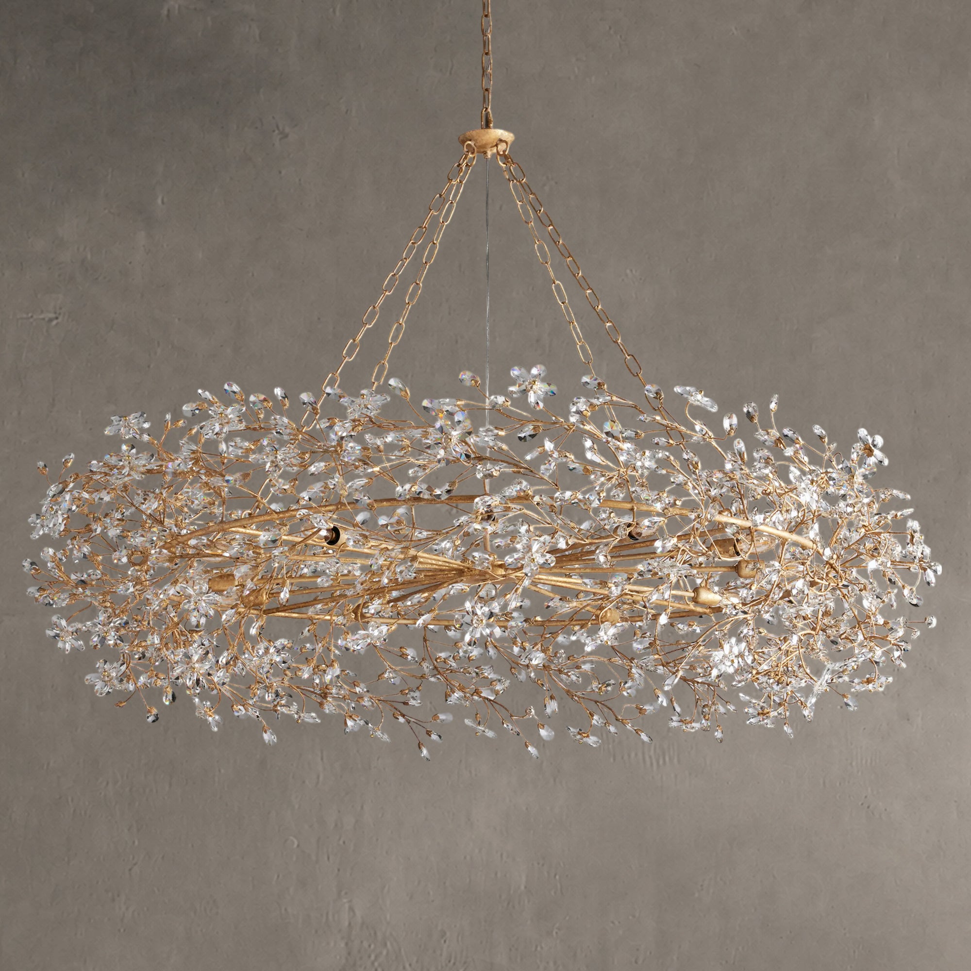 Fiore Crown Chandelier 39" 48" 60"