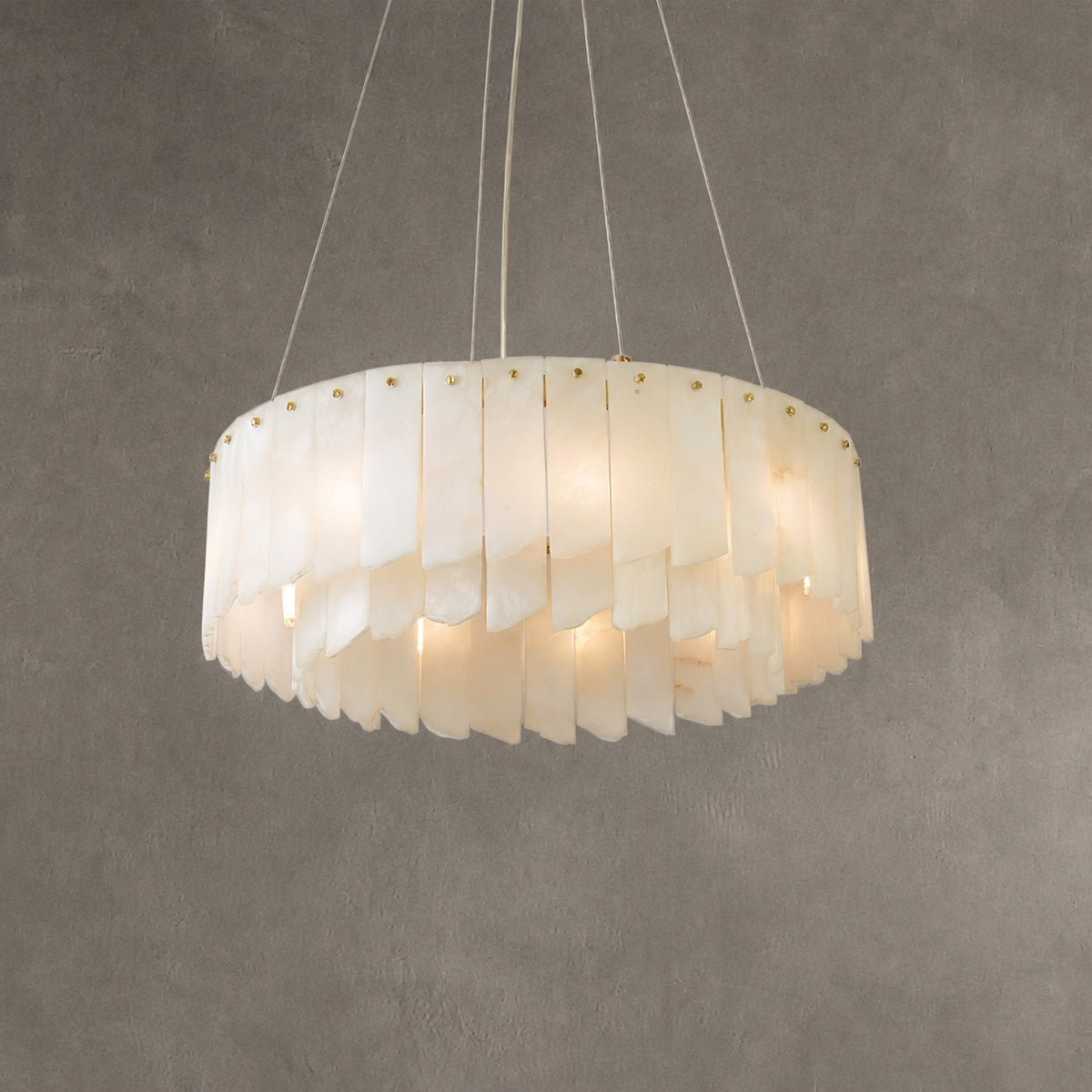 Alabaster Cascade Tiered Chandelier