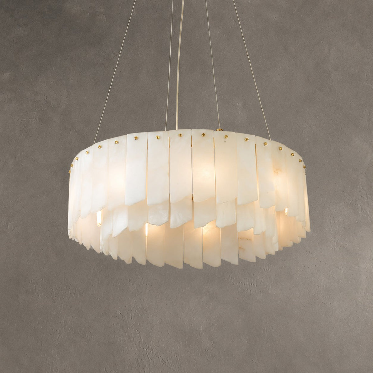 Alabaster Cascade Tiered Chandelier