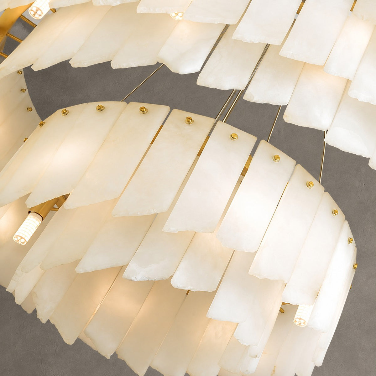 Alabaster Cascade Tiered Chandelier