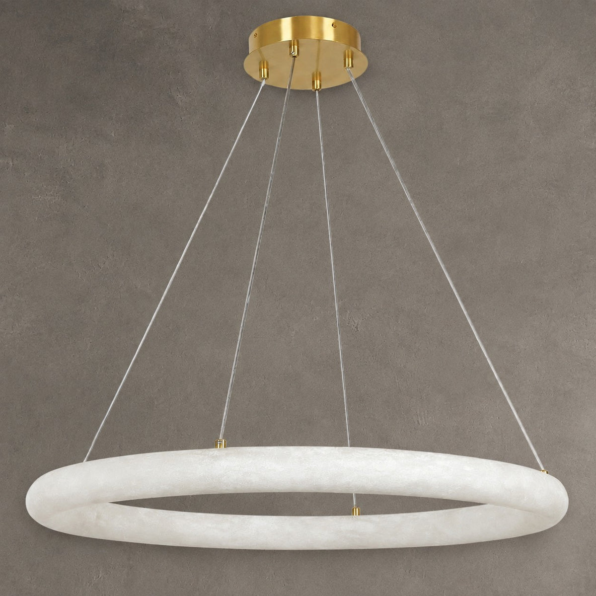 Alabaster Globle Round Chandelier
