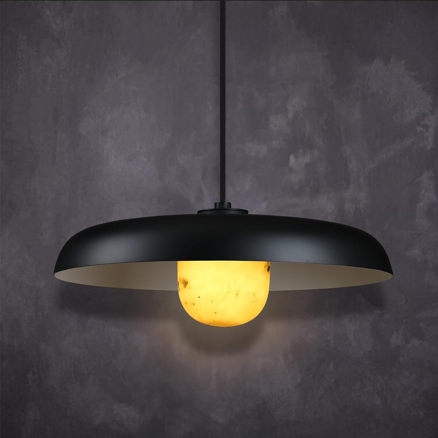 Alabaster Industrial Pendant