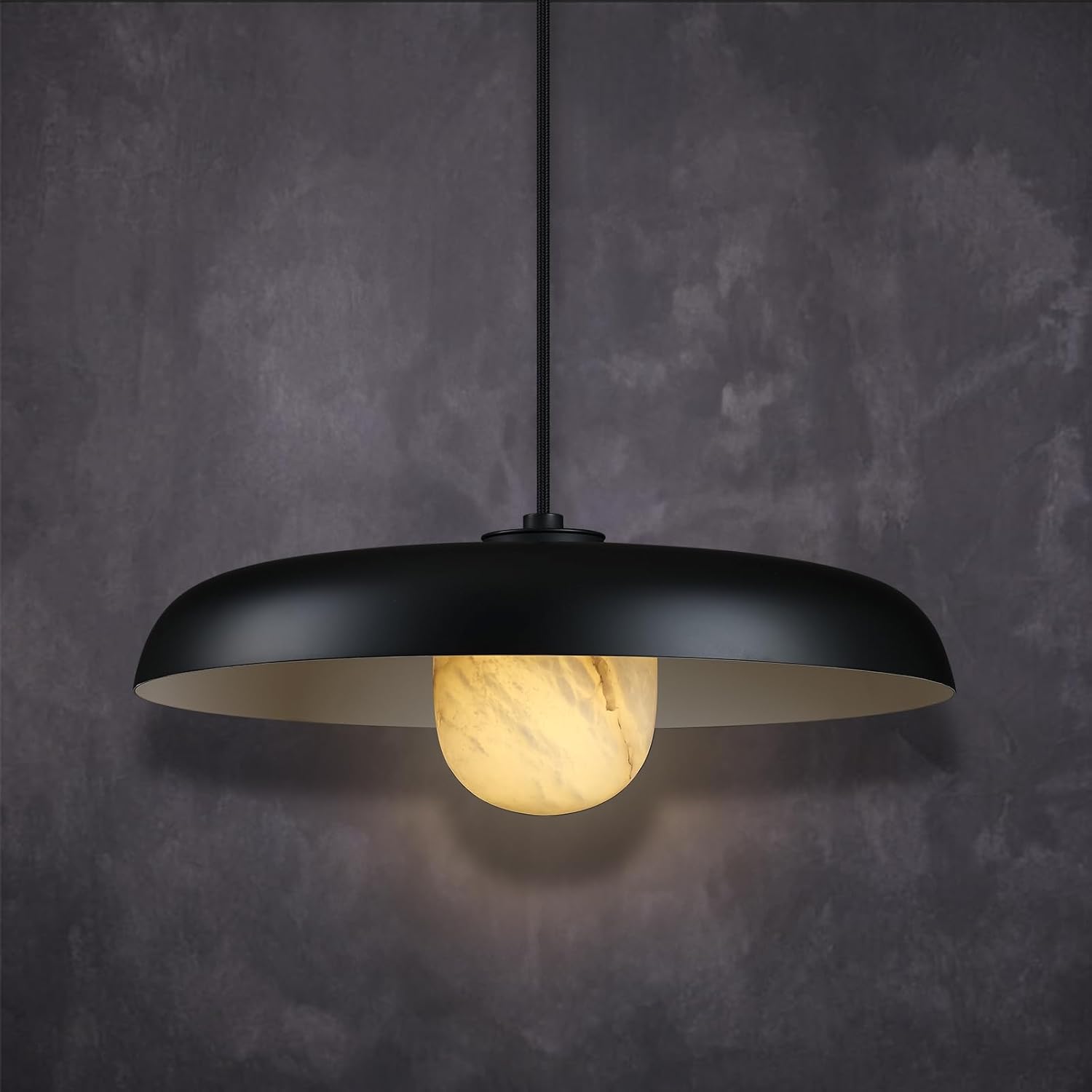 Alabaster Industrial Pendant - view 7