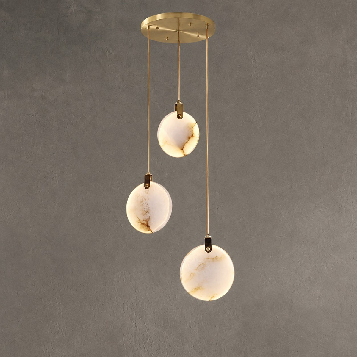 Alabaster Long Staircase Chandelier
