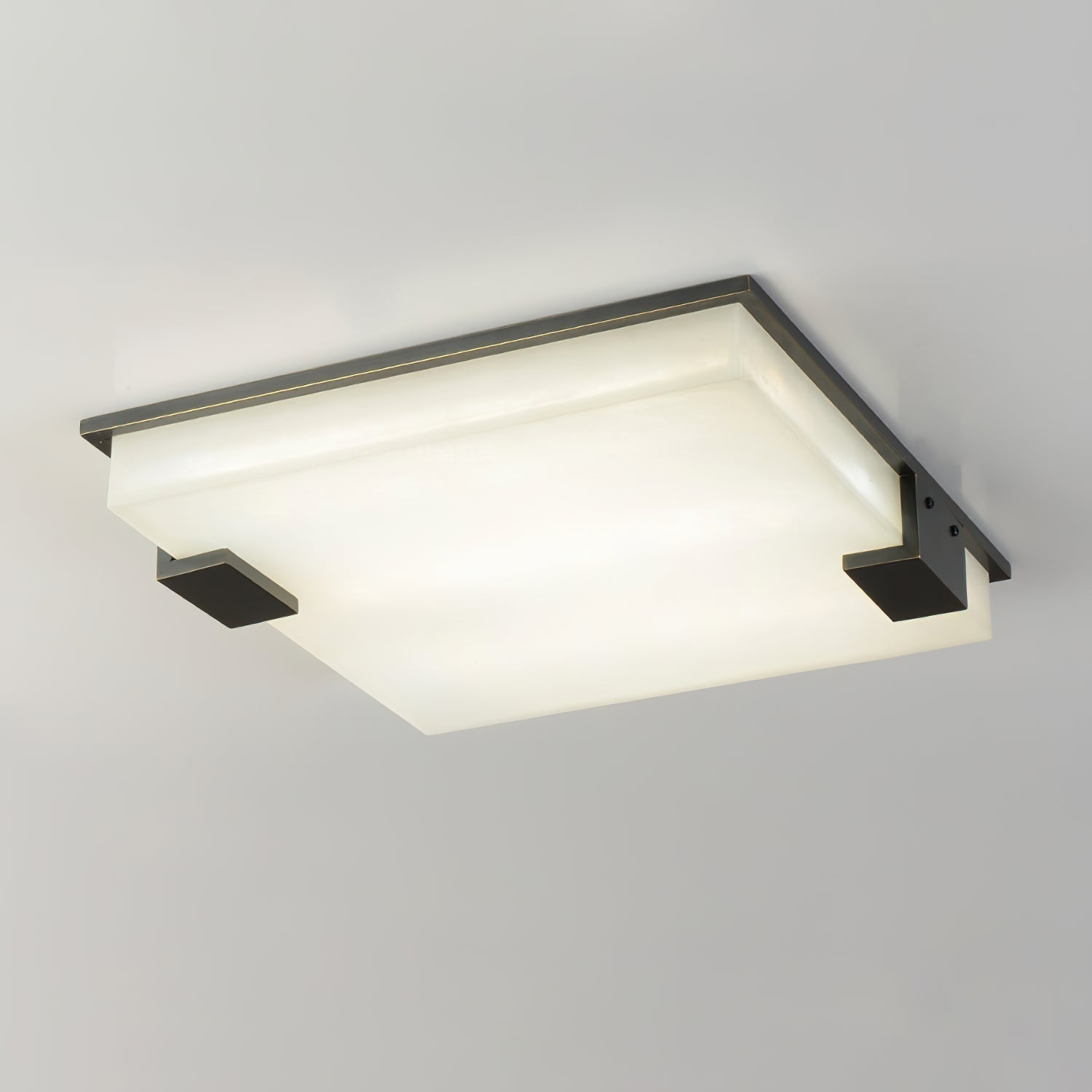 Alabaster Petal Flush Mount Ceiling Light - view 11