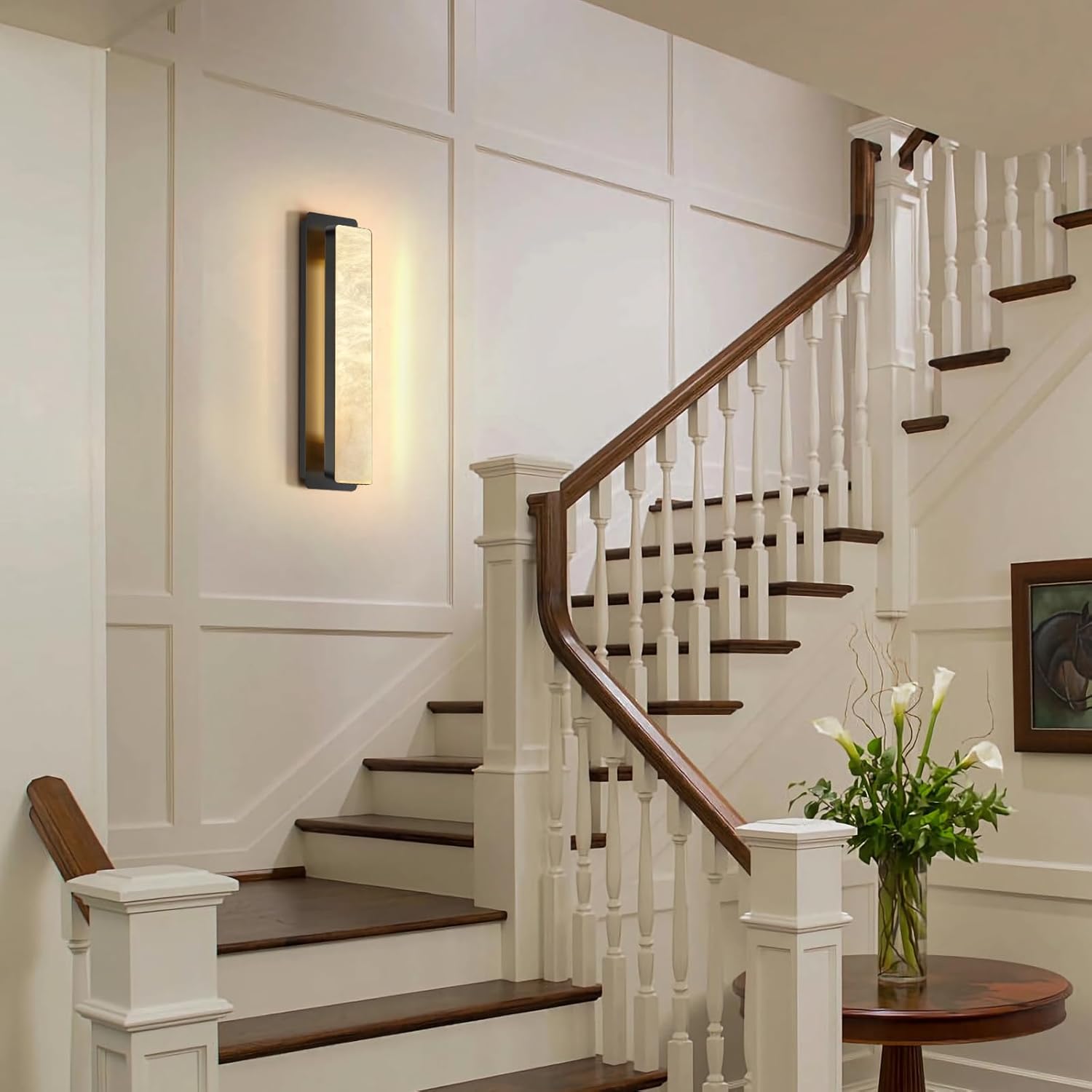 Alabaster Rectangle Wall Sconces 20" - view 10