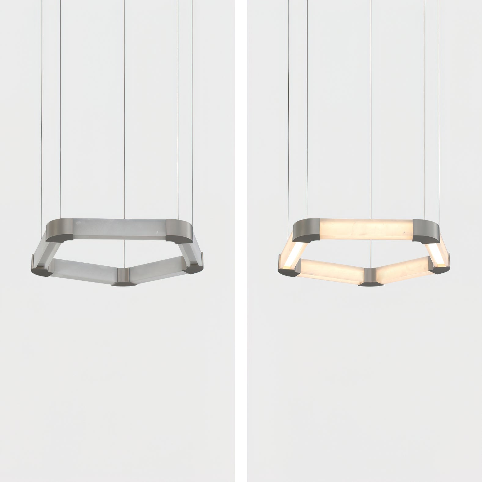 Alabaster Single Ring Chandelier - view 3