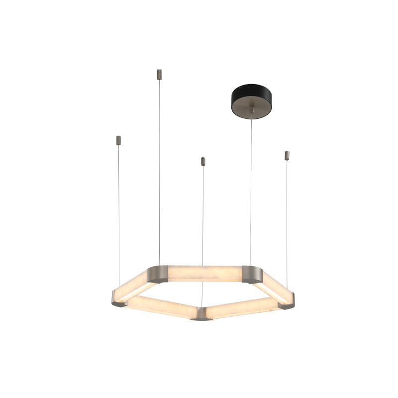 Alabaster Single Ring Chandelier - view 8