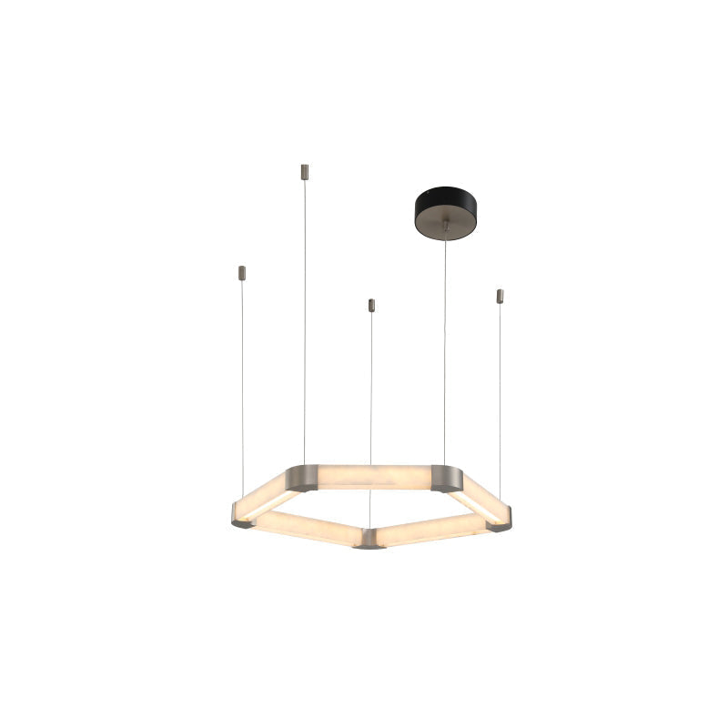 Alabaster Single Ring Chandelier - view 11