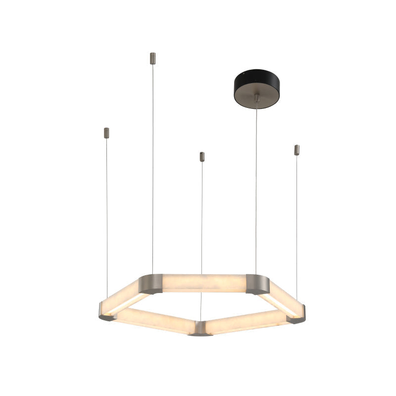 Alabaster Single Ring Chandelier - view 12
