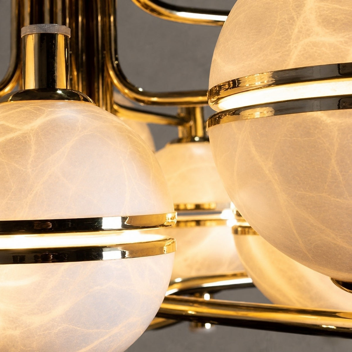 Alabaster Suspension Chandelier