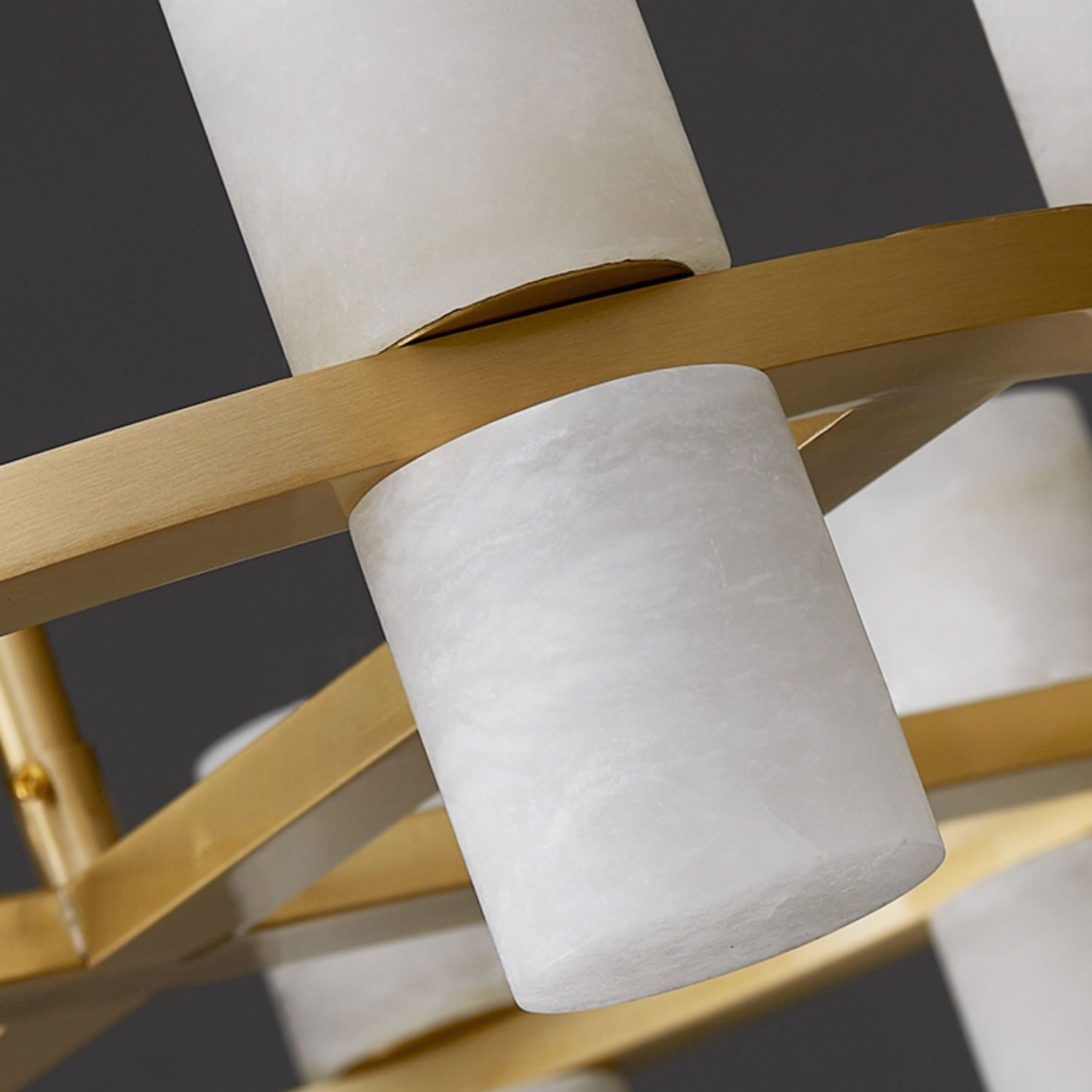 Alabaster Tiered Ring Chandelier - view 11