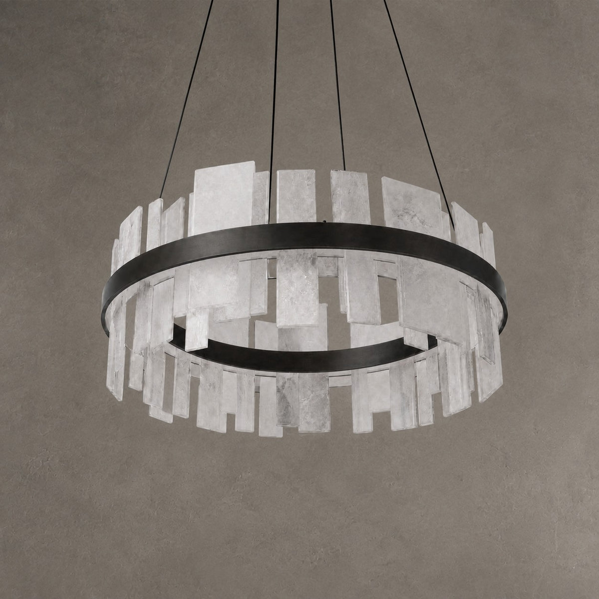 Alabaster Tile Round Pendant 800 - Copper