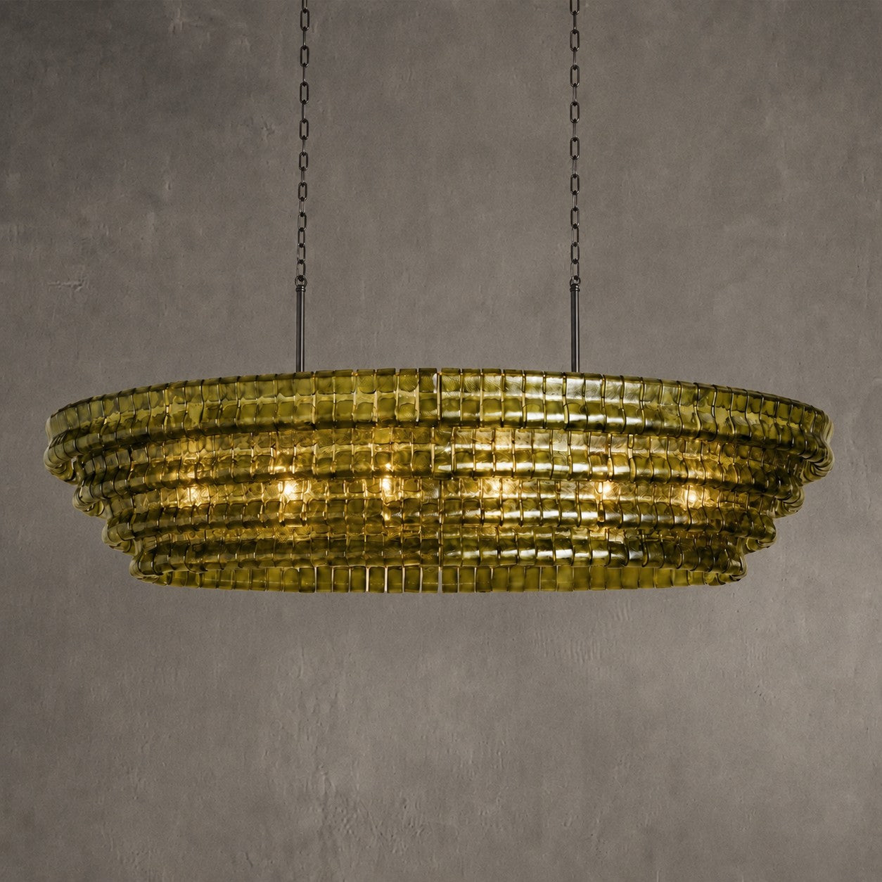 Ghiaccio Oval Chandelier