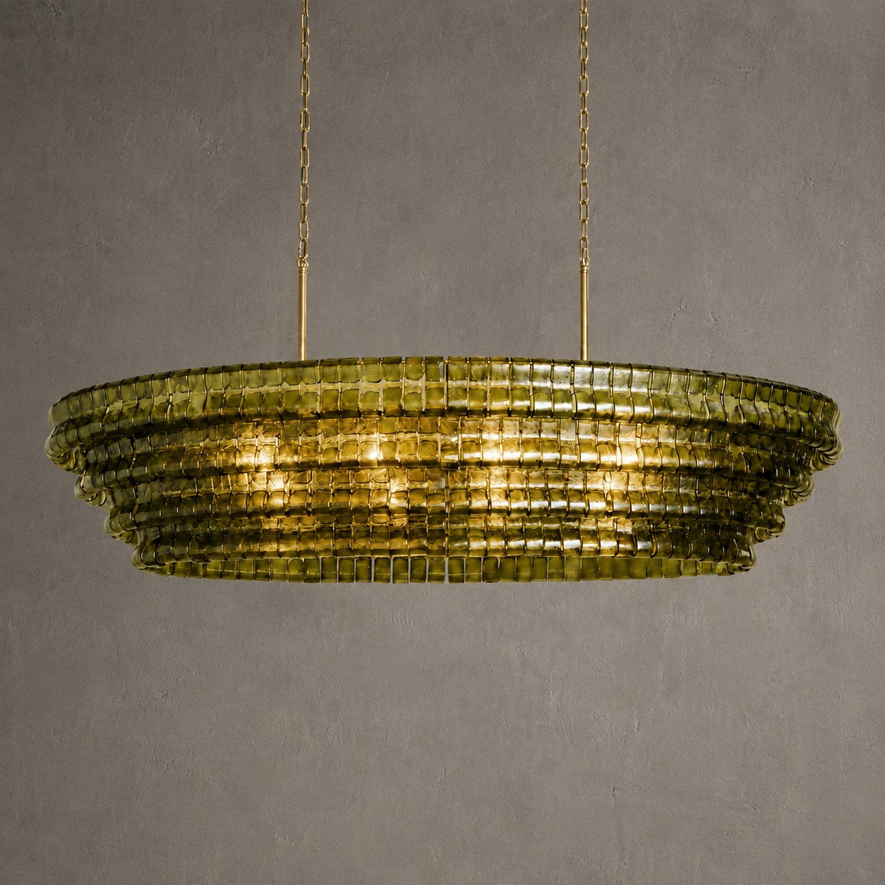 Ghiaccio Oval Chandelier