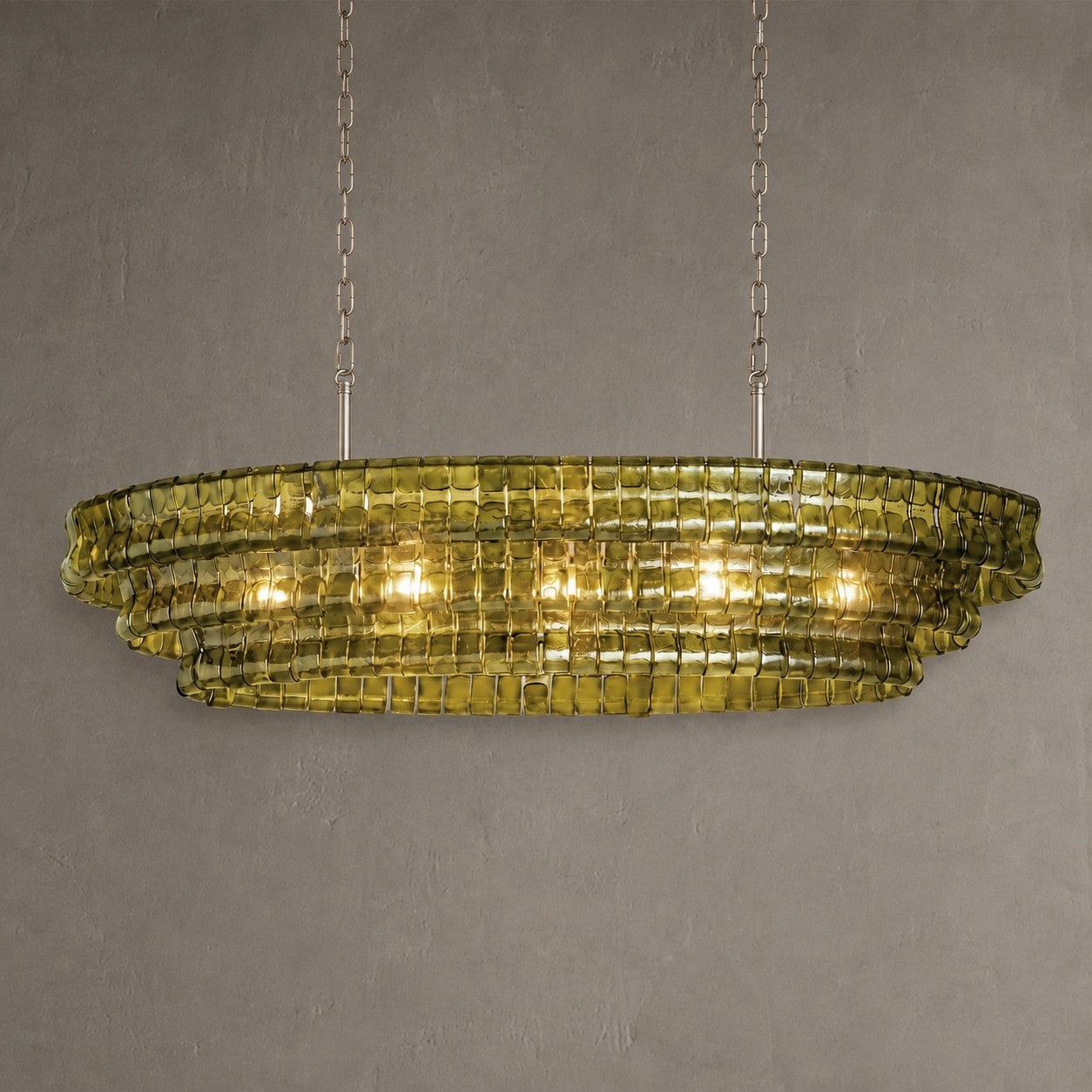 Ghiaccio Oval Chandelier