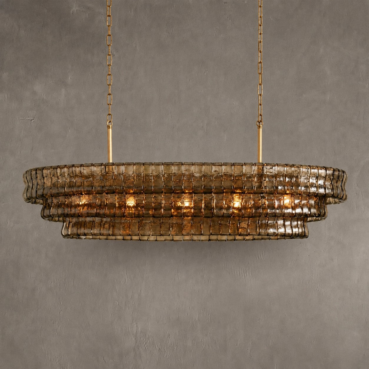 Ghiaccio Oval Chandelier