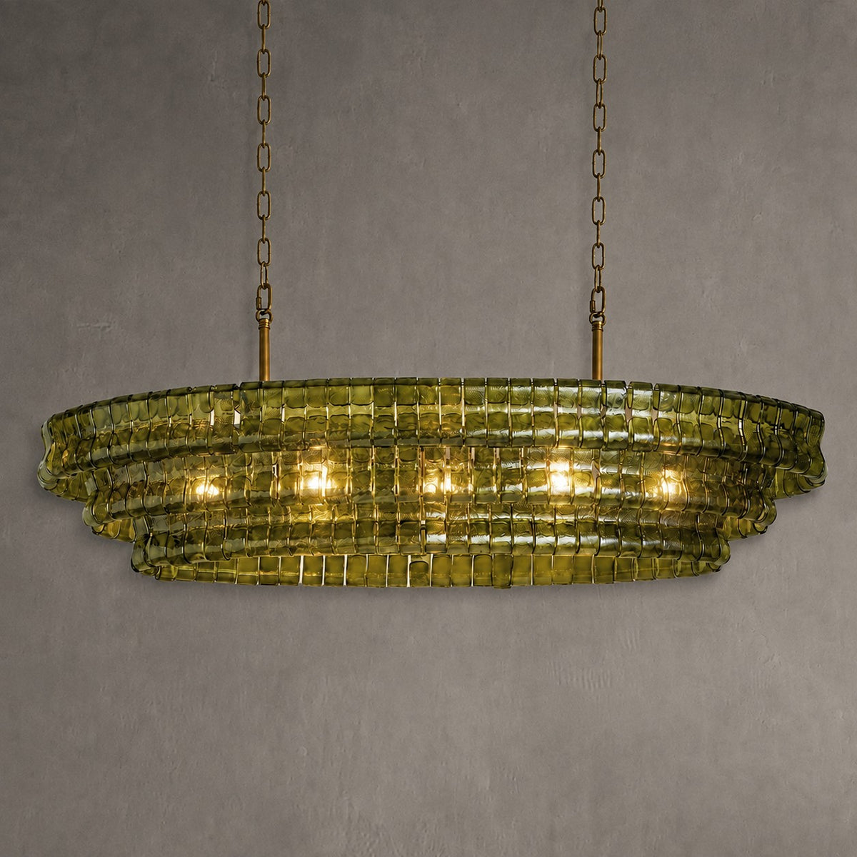 Ghiaccio Oval Chandelier