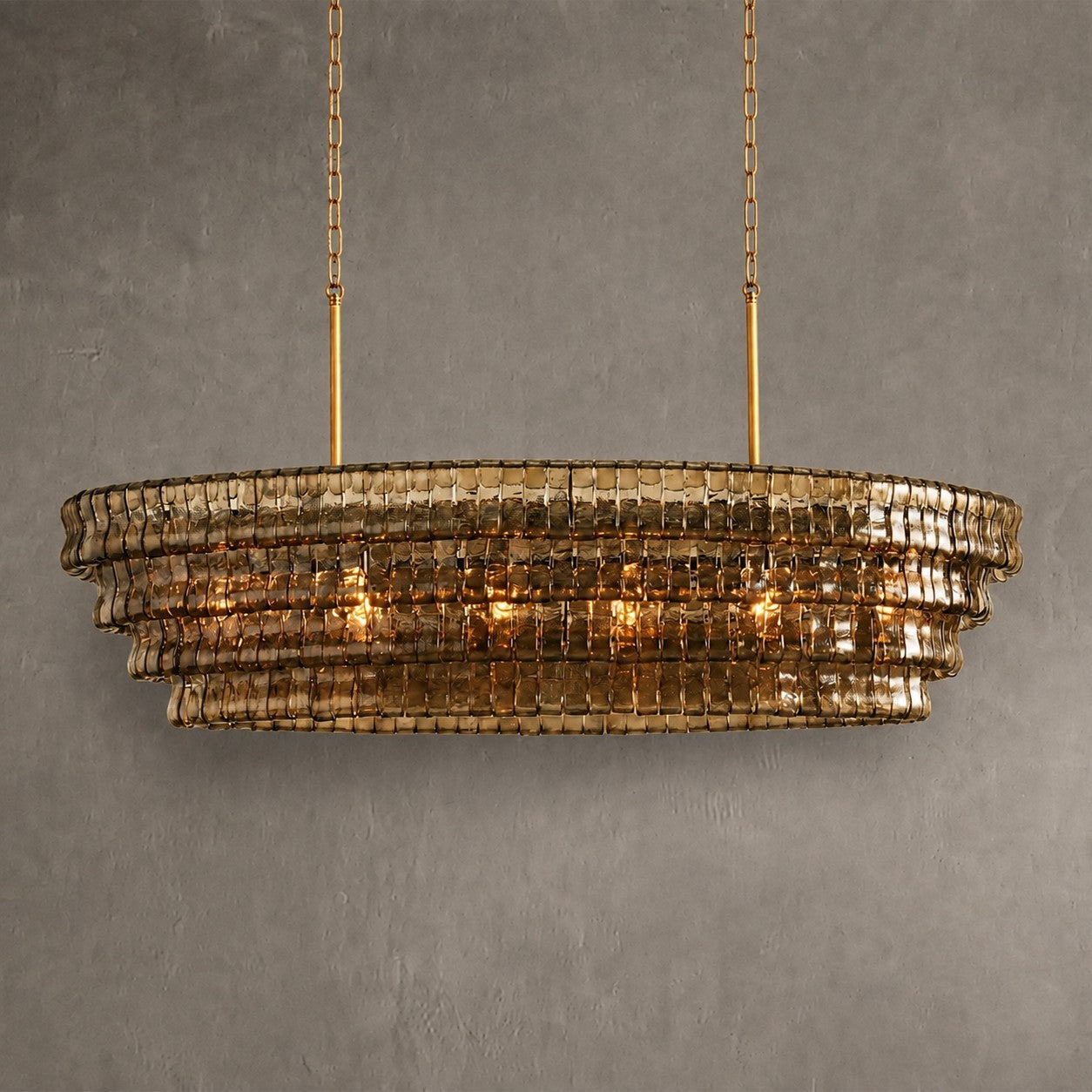 Ghiaccio Oval Chandelier